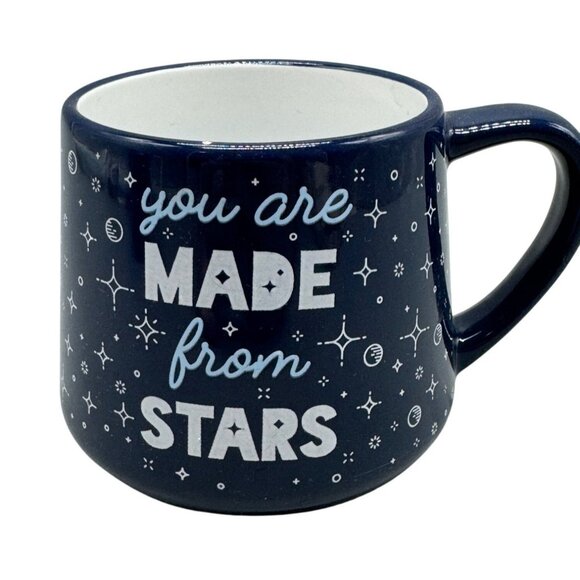 You Are Made From Stars Ceramic Mug blue coffee fun 3.5x4:" READ - Picture 1 of 5
